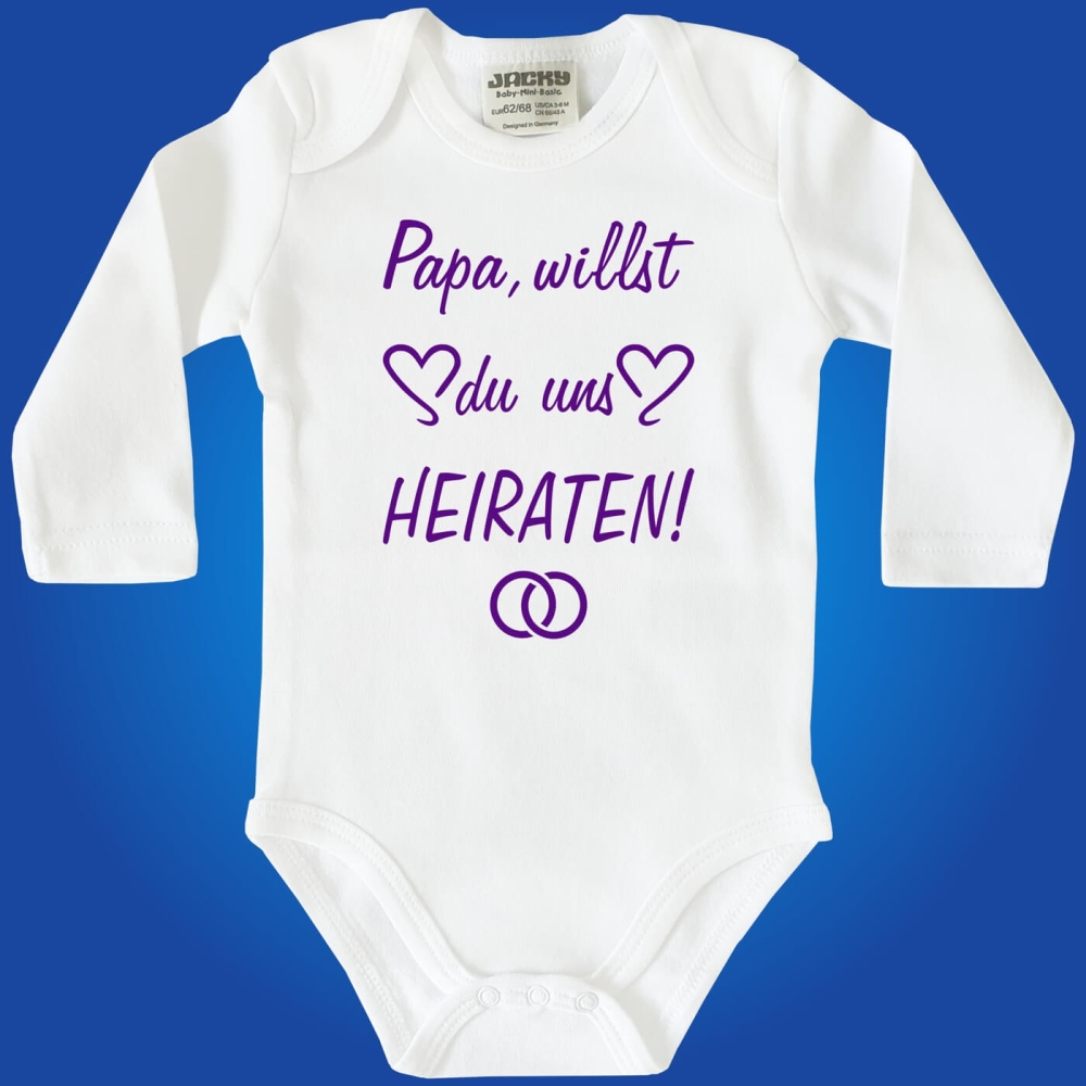 Baby-Body Hochzeitsantrag