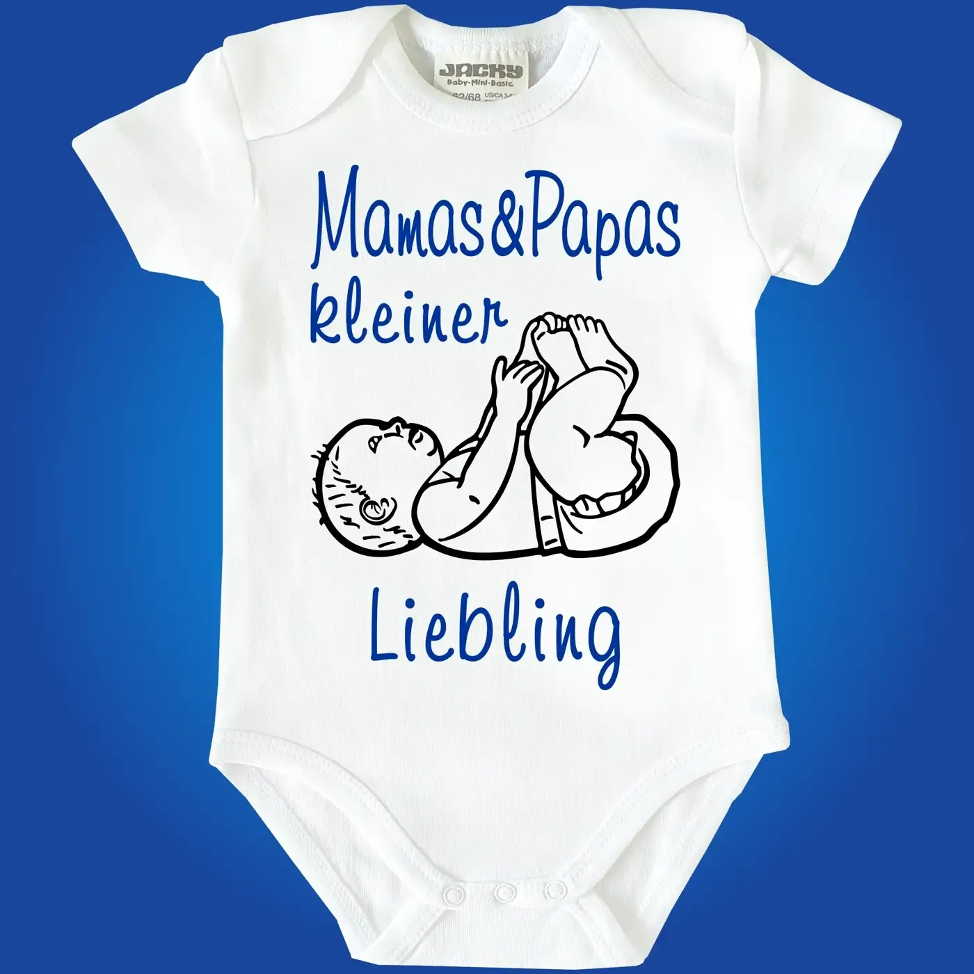Baby-Body mit Aufdruck Mamas und Papas kleiner Liebling
