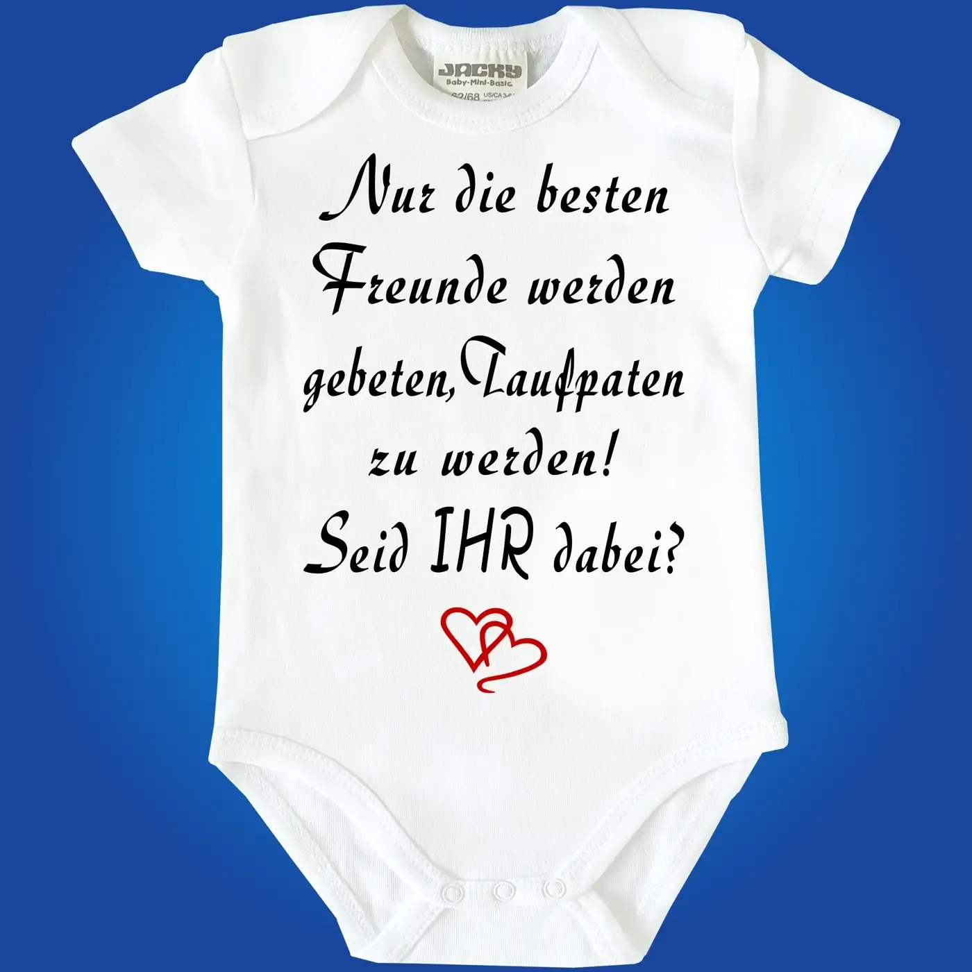 Baby-Body mit Druck Pateneltern