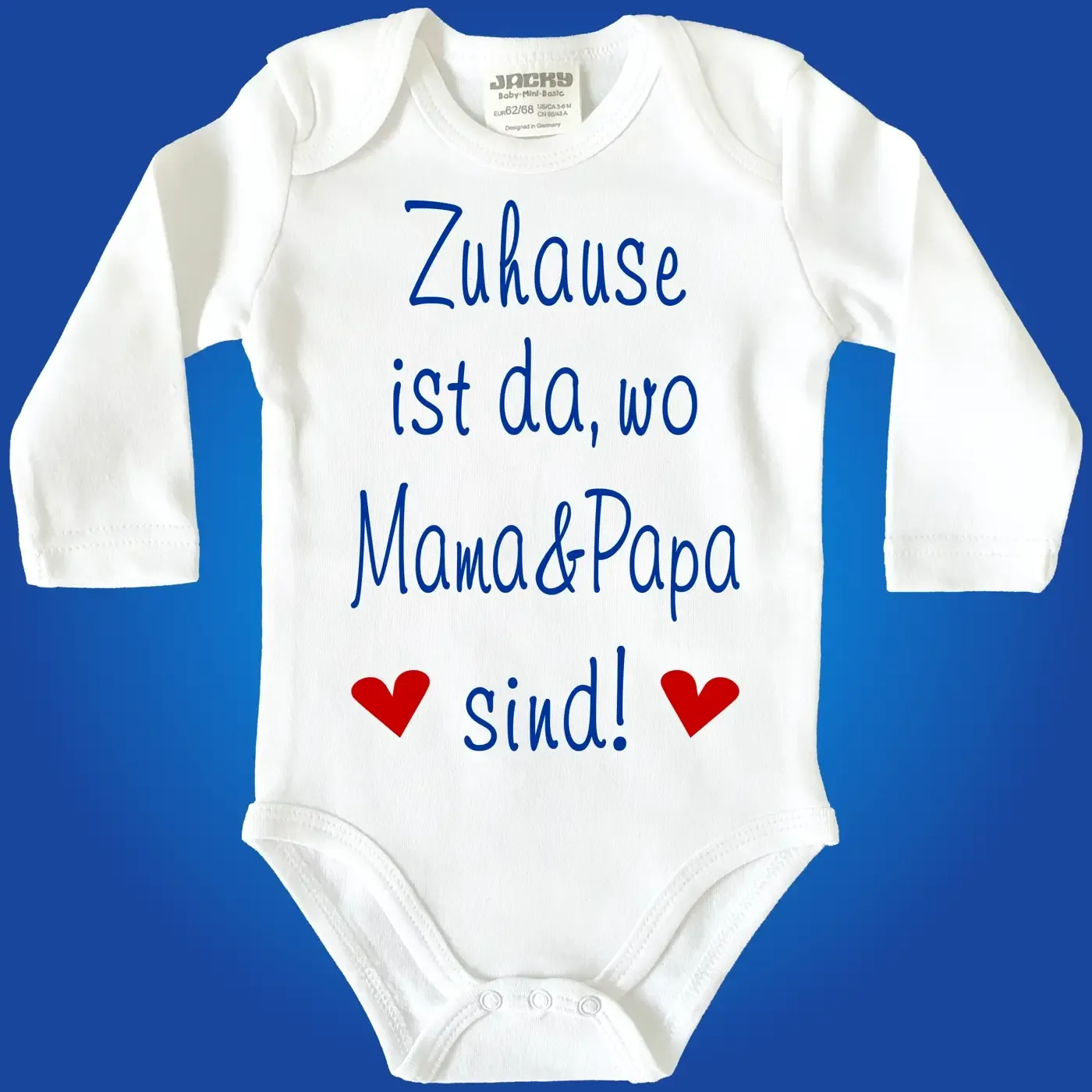 Baby-Body mit Spruch Mama und Papa