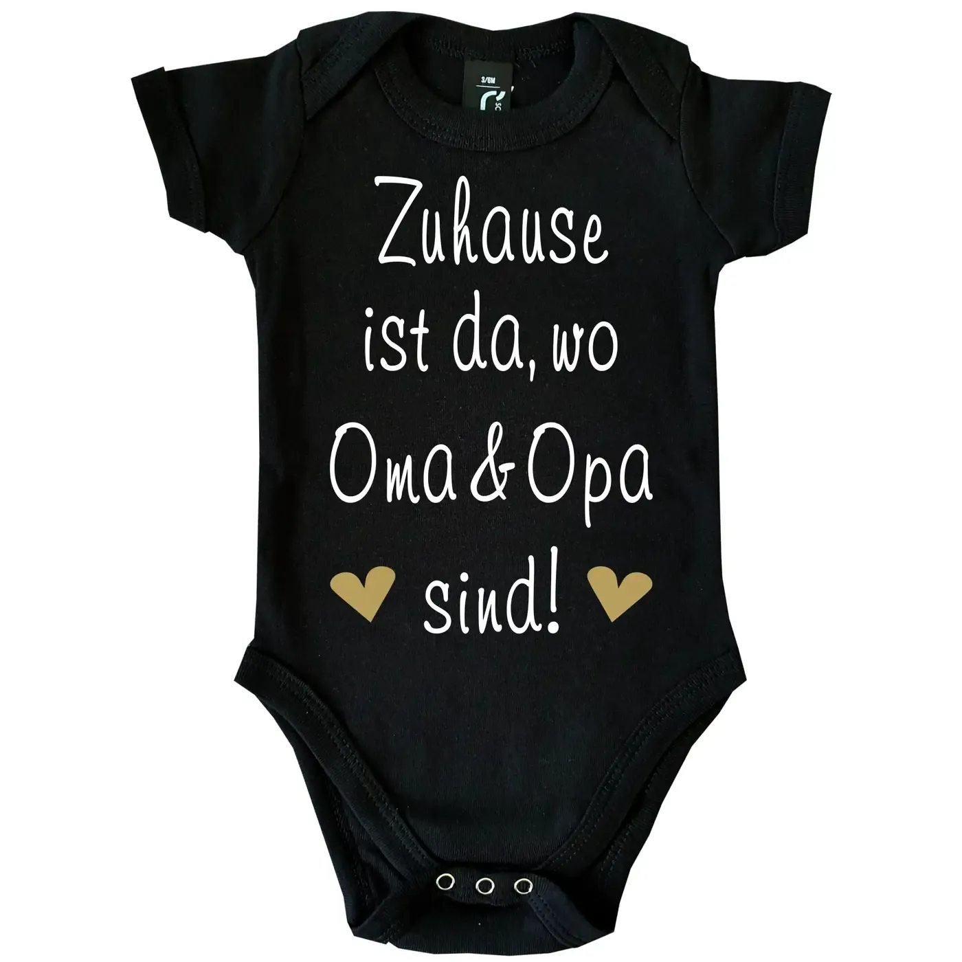 Babybody mit Spruch Zuhause