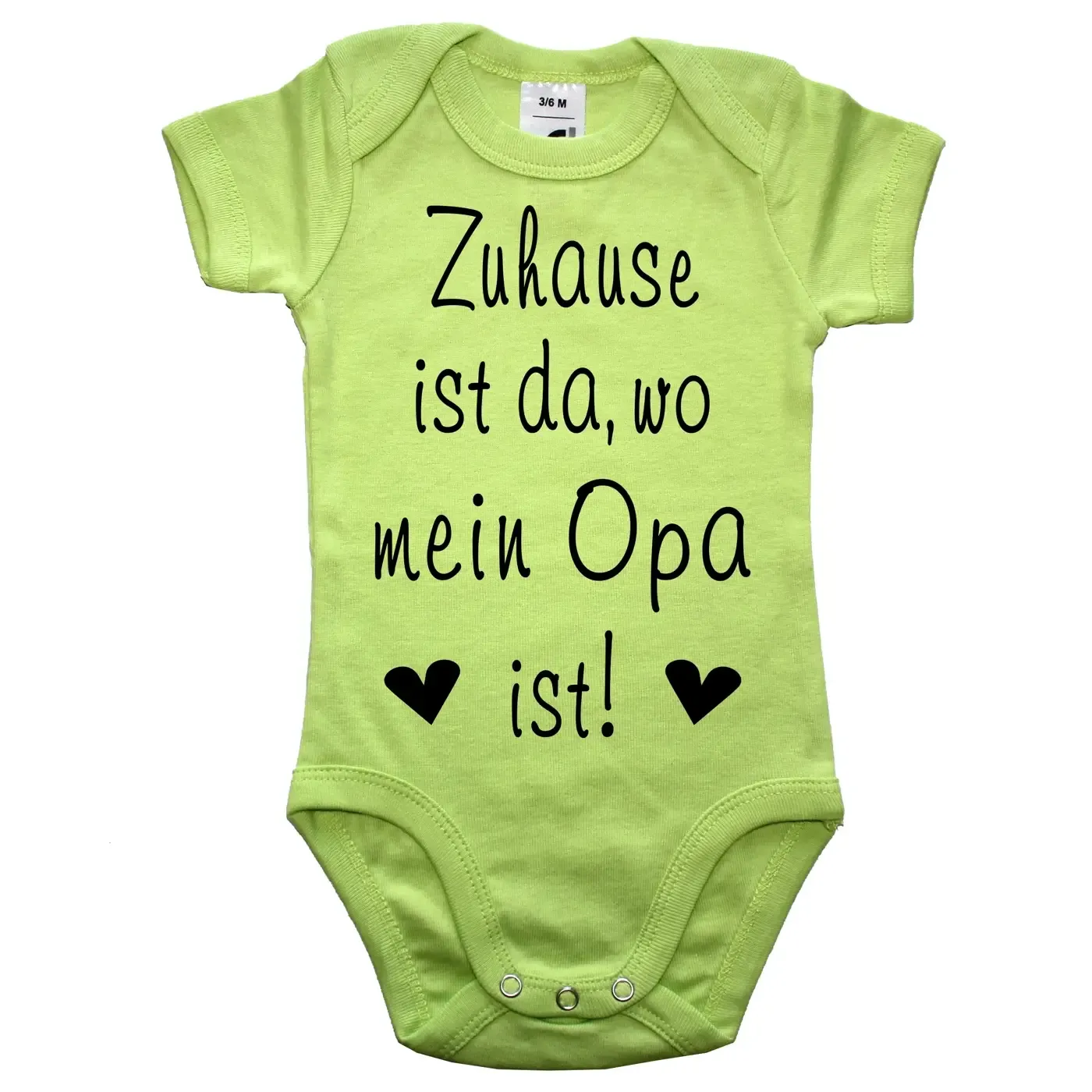 Babybody mit Spruch zur Geburt