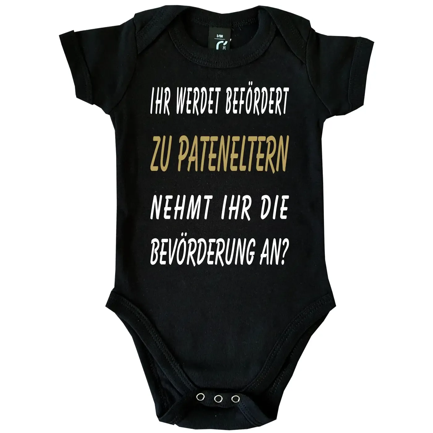Baby-Body mit Druck Patenonkel werden