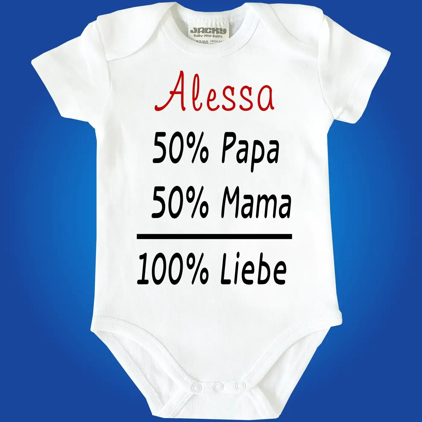Baby-Body mit Druck Mama und Papa