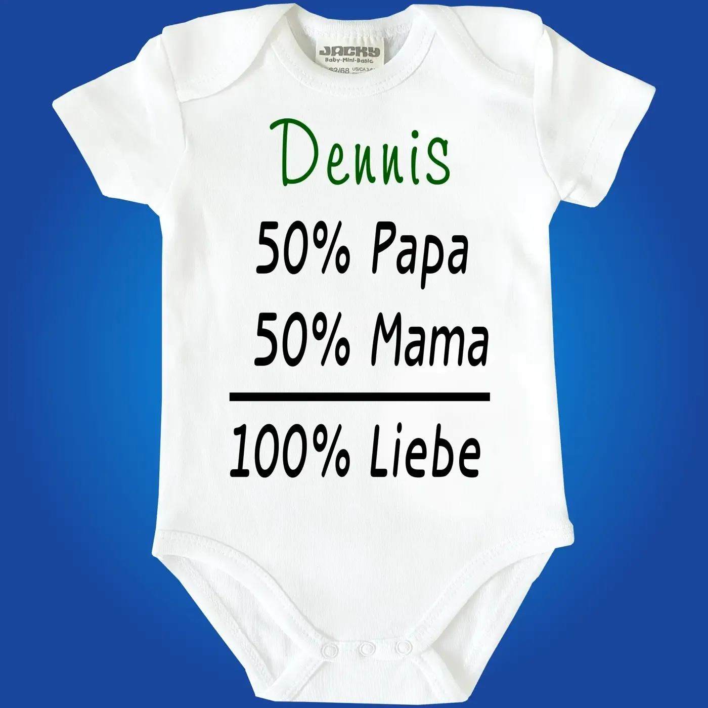 Baby-Body mit Druck personalisiert