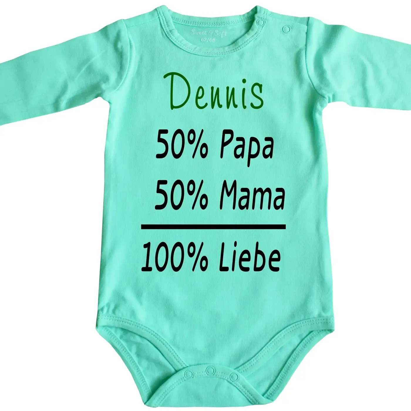 Baby-Body mit Druck personalisiert