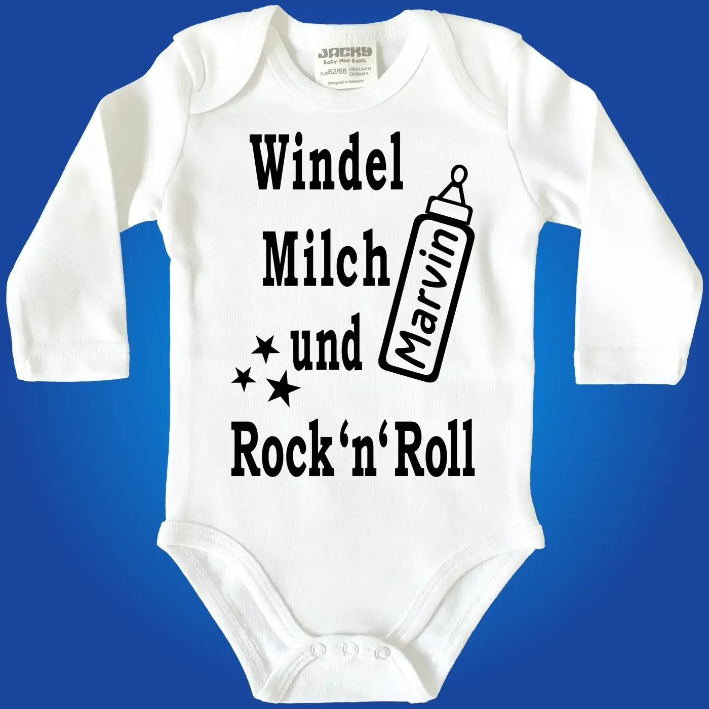Baby-Body mit Aufdruck Rock and Roll
