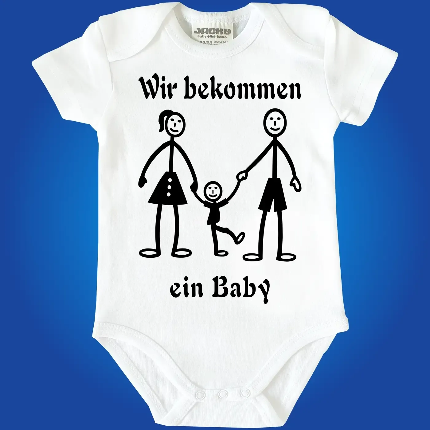 Baby-Body mit Druck Mama und Papa werden