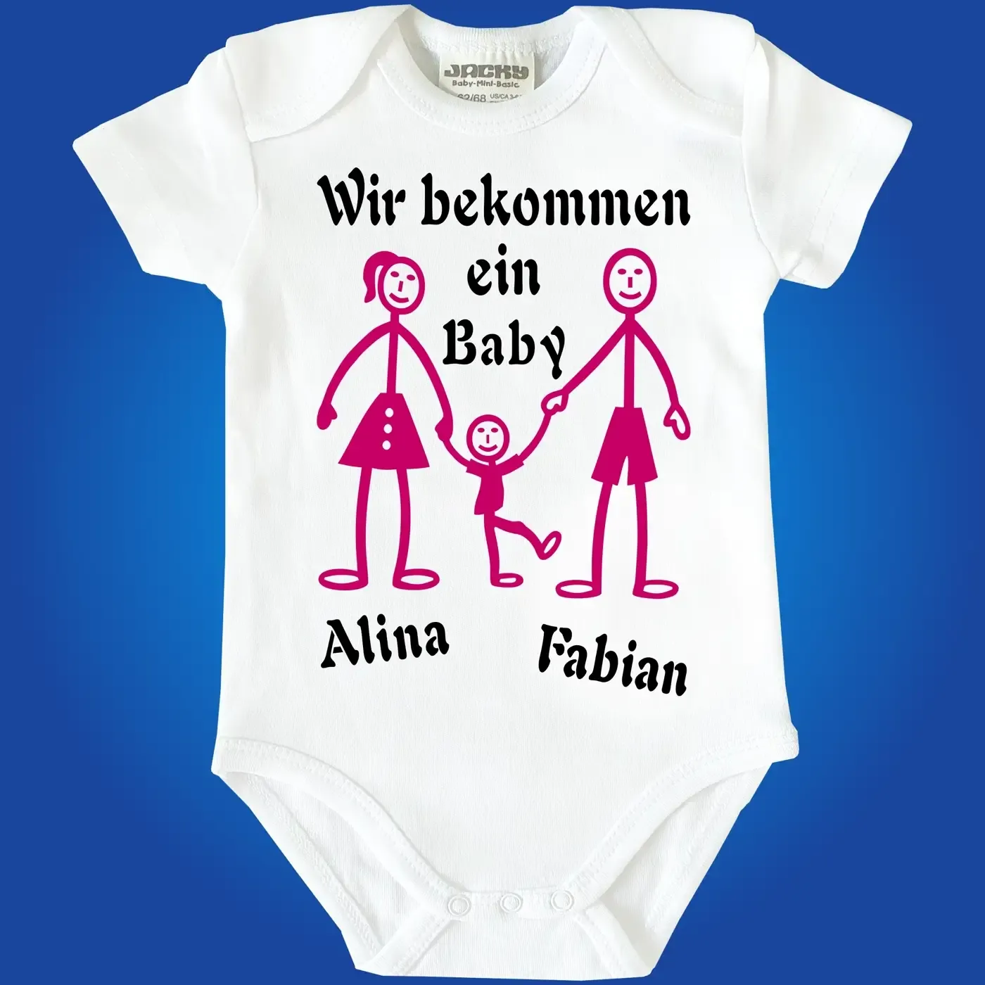 Baby-Body mit Druck Familienzuwachs