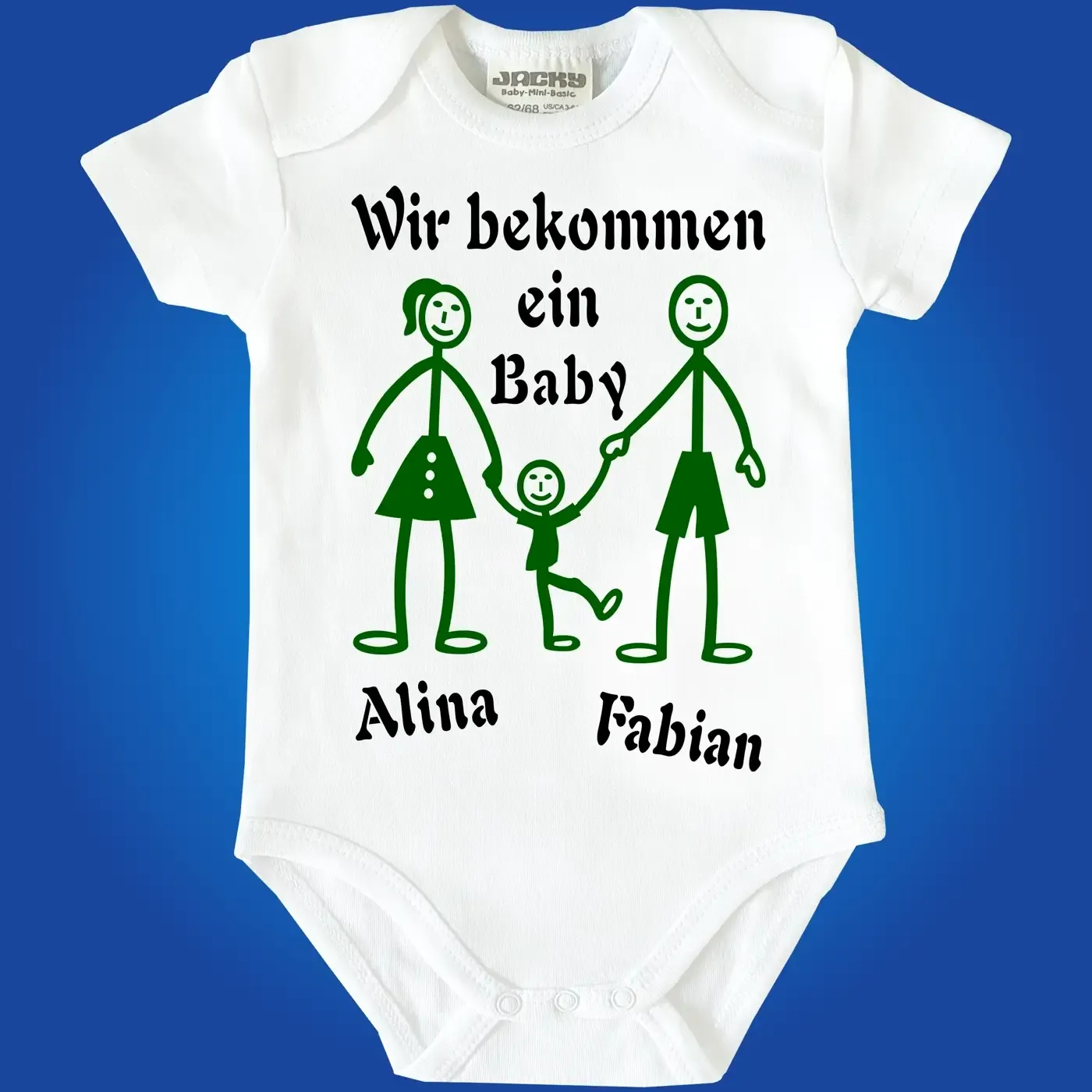 Baby-Body mit Druck Familie werden