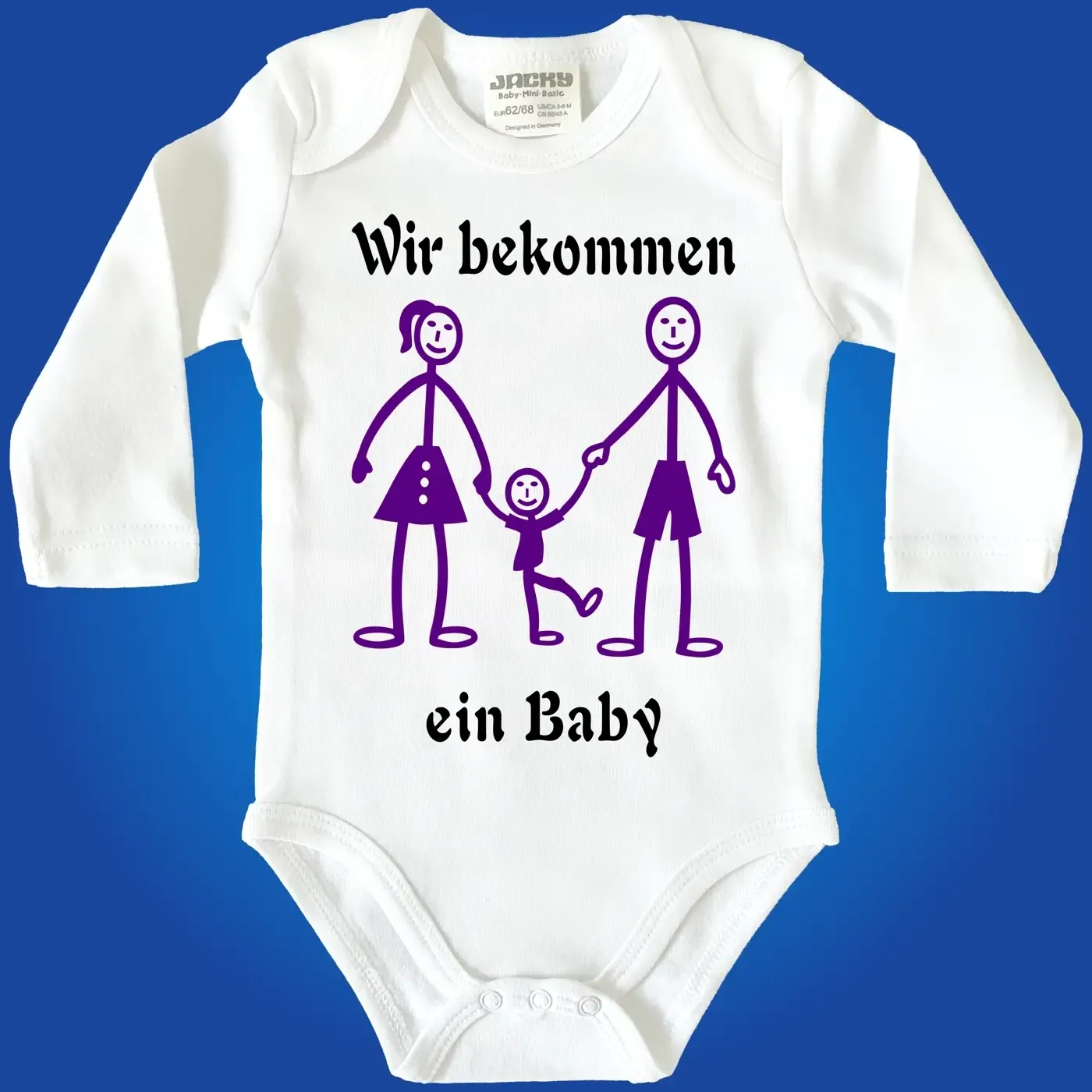 Baby-Body mit Druck Familienzuwachs