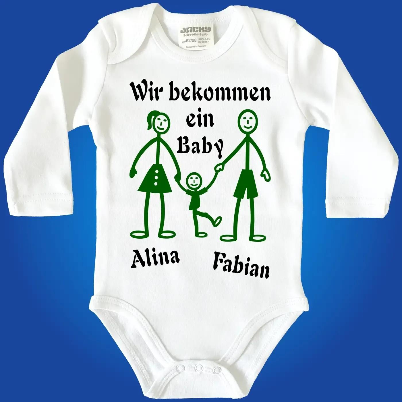 Baby-Body mit Druck Familie werden