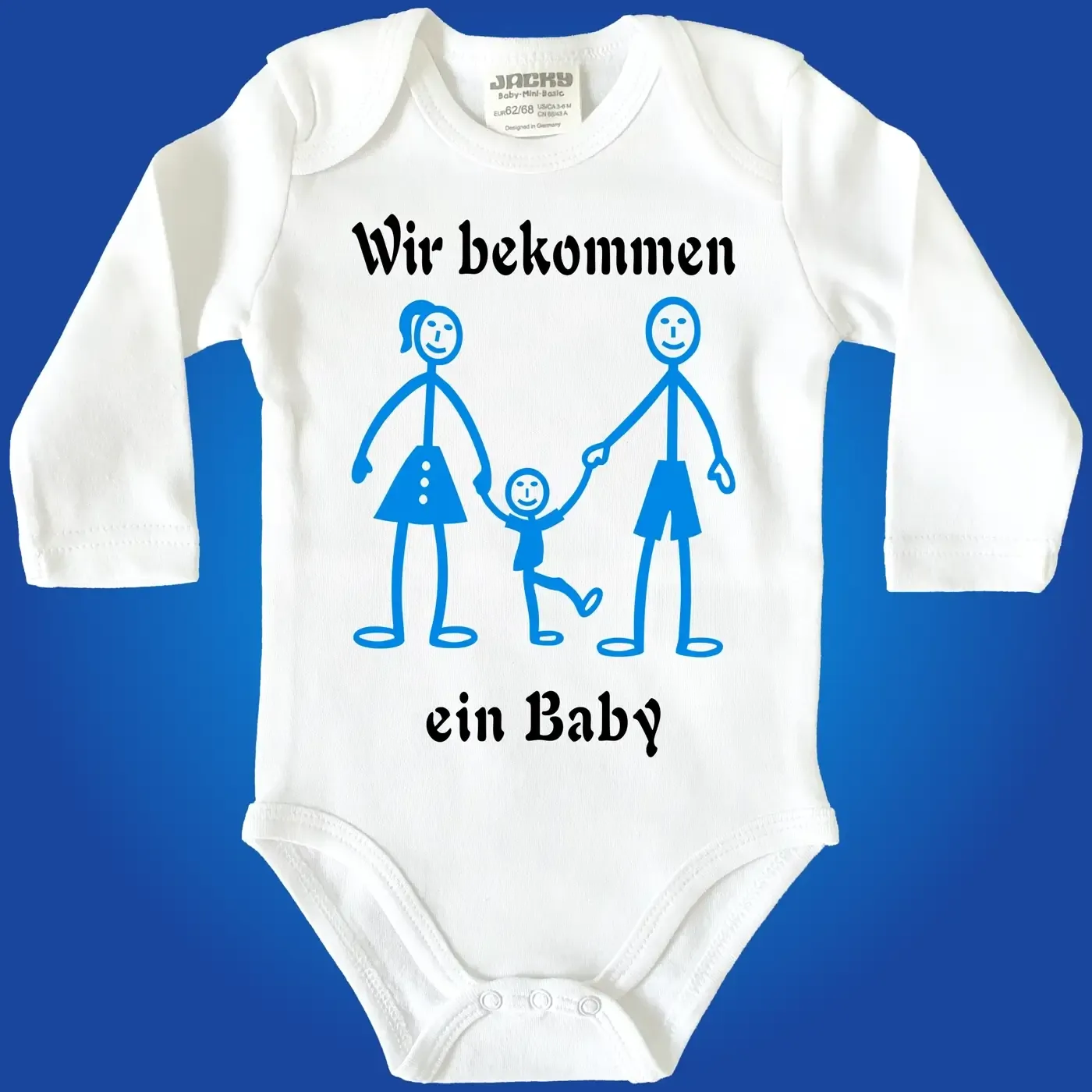 Baby-Body mit Druck Familie