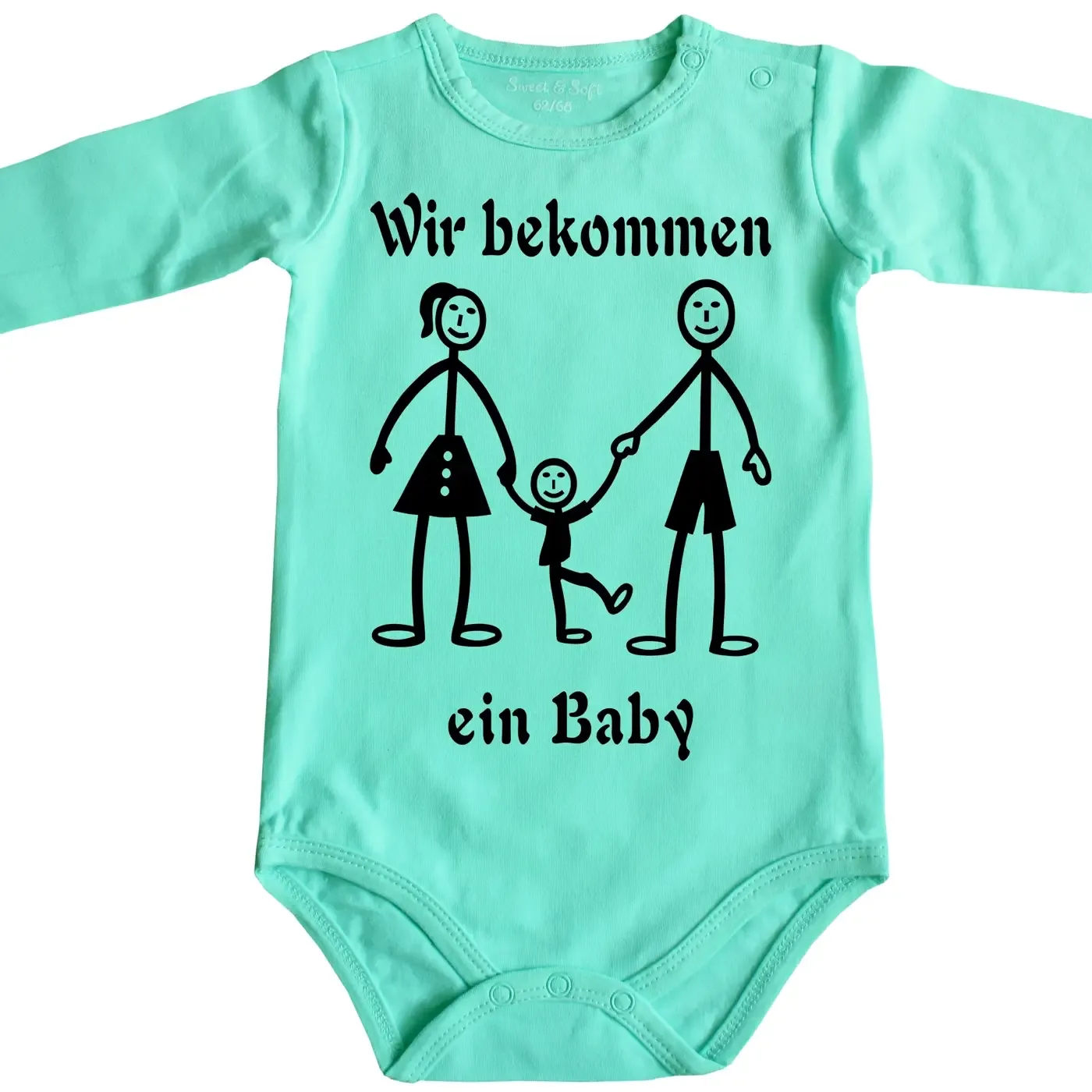 Baby-Body mit Aufdruck Familienzuwachs