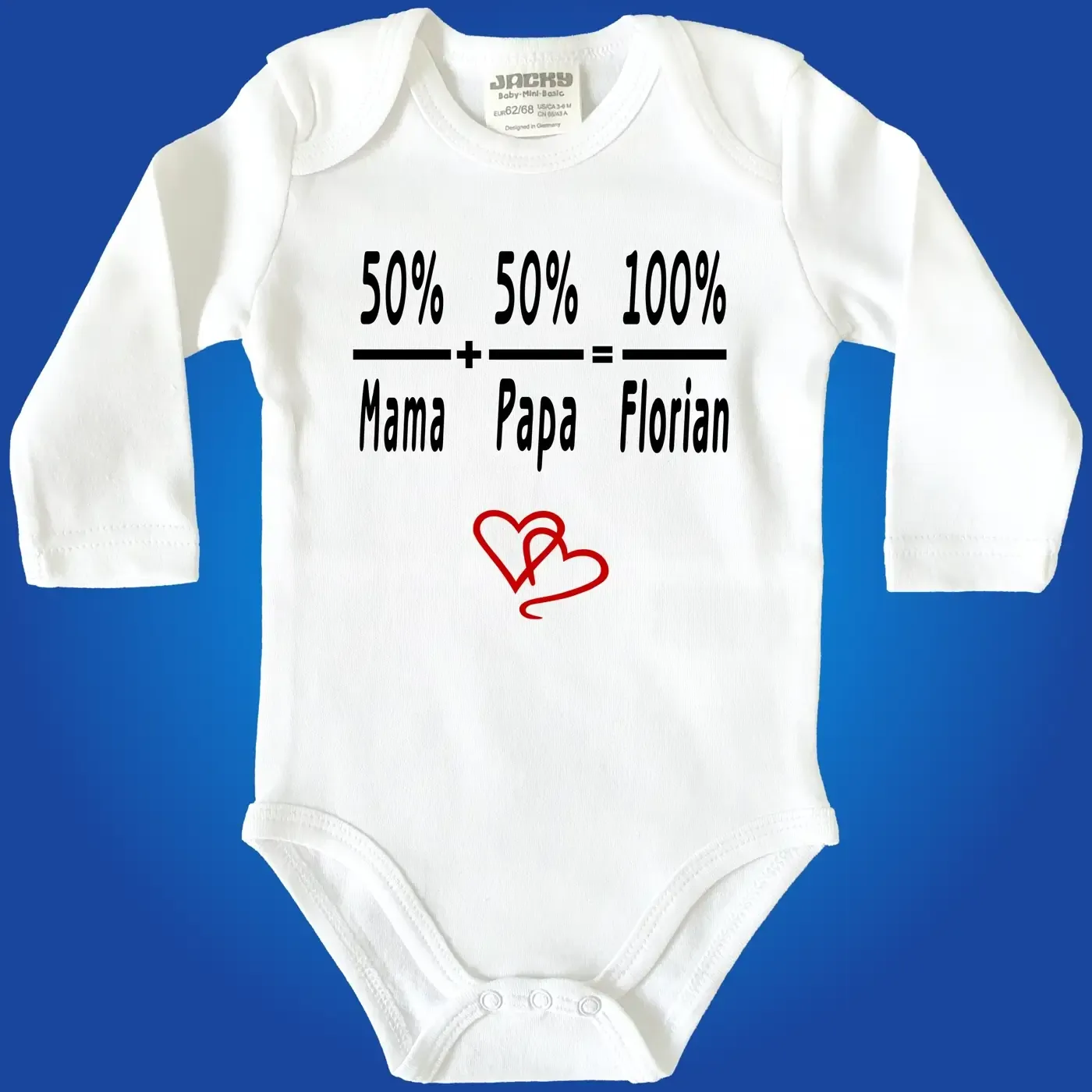 Baby-Body mit Druck Formel