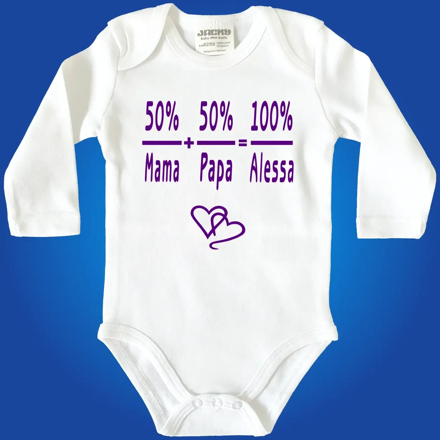 Baby-Body mit Druck Formel