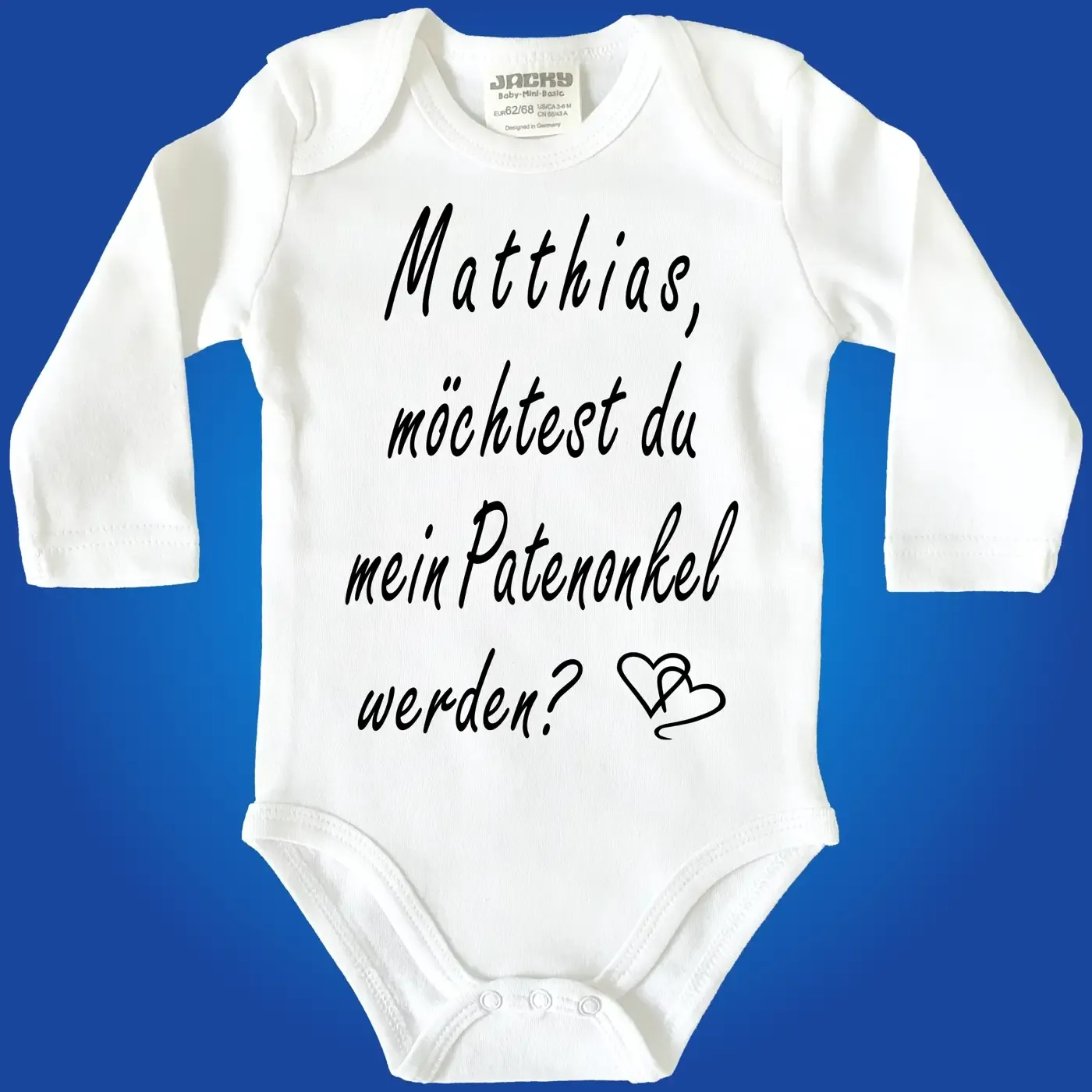 Strampler mit Aufdruck Patenonkel