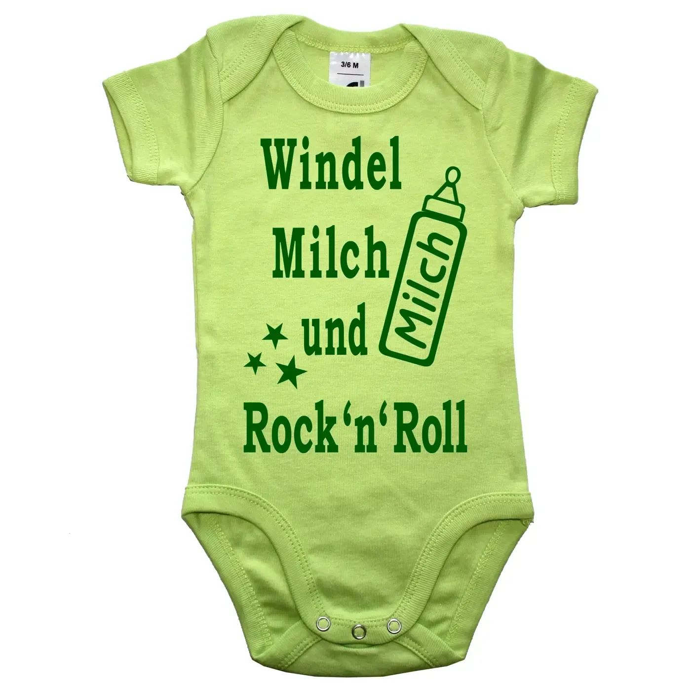 Baby-Body mit Aufdruck Musik Rock and Roll