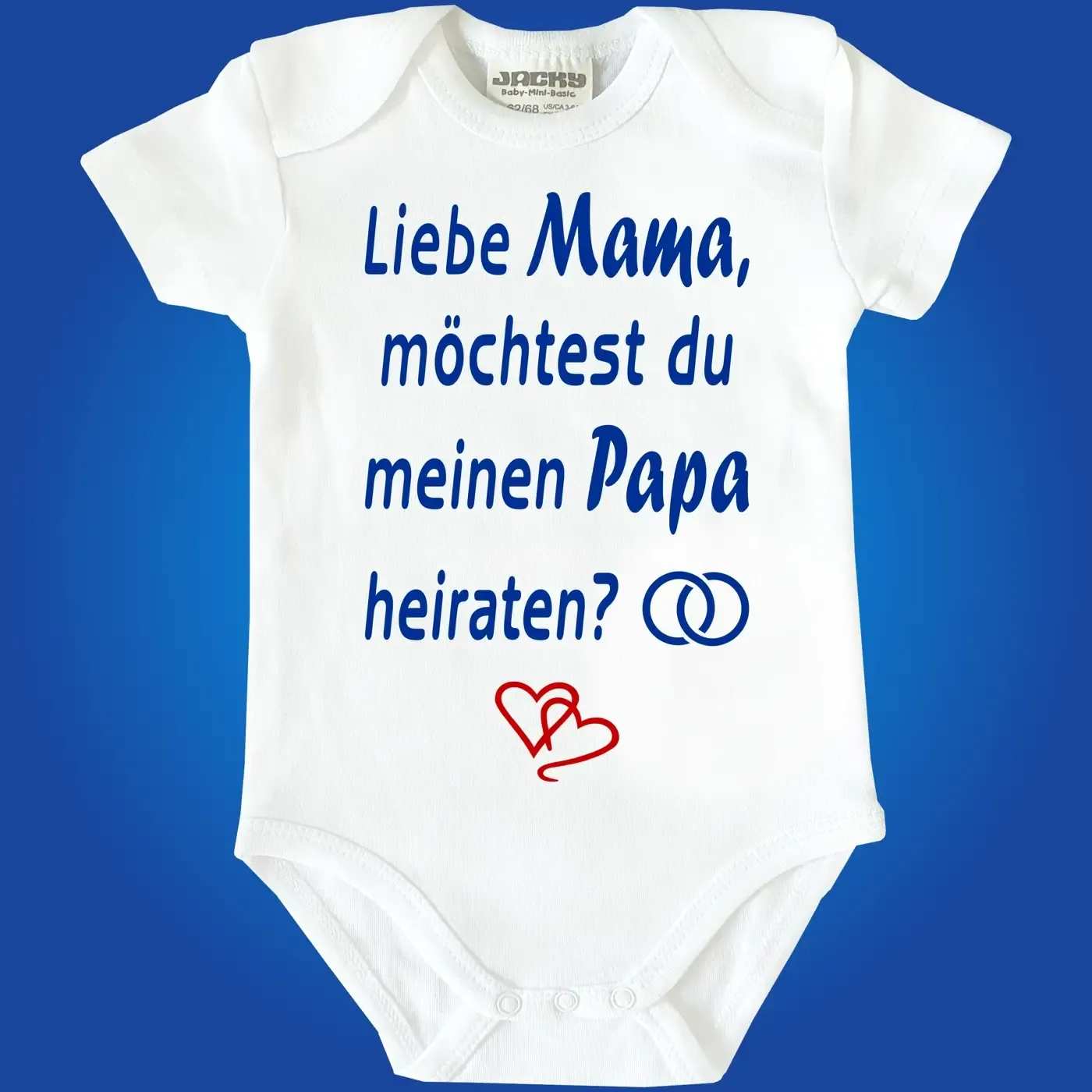 Baby-Body mit Druck Heiratsantrag