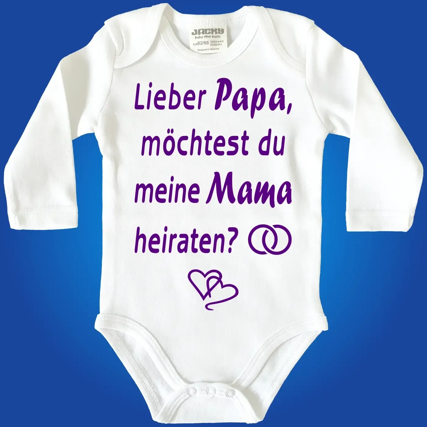 Babybody Hochzeitsantrag