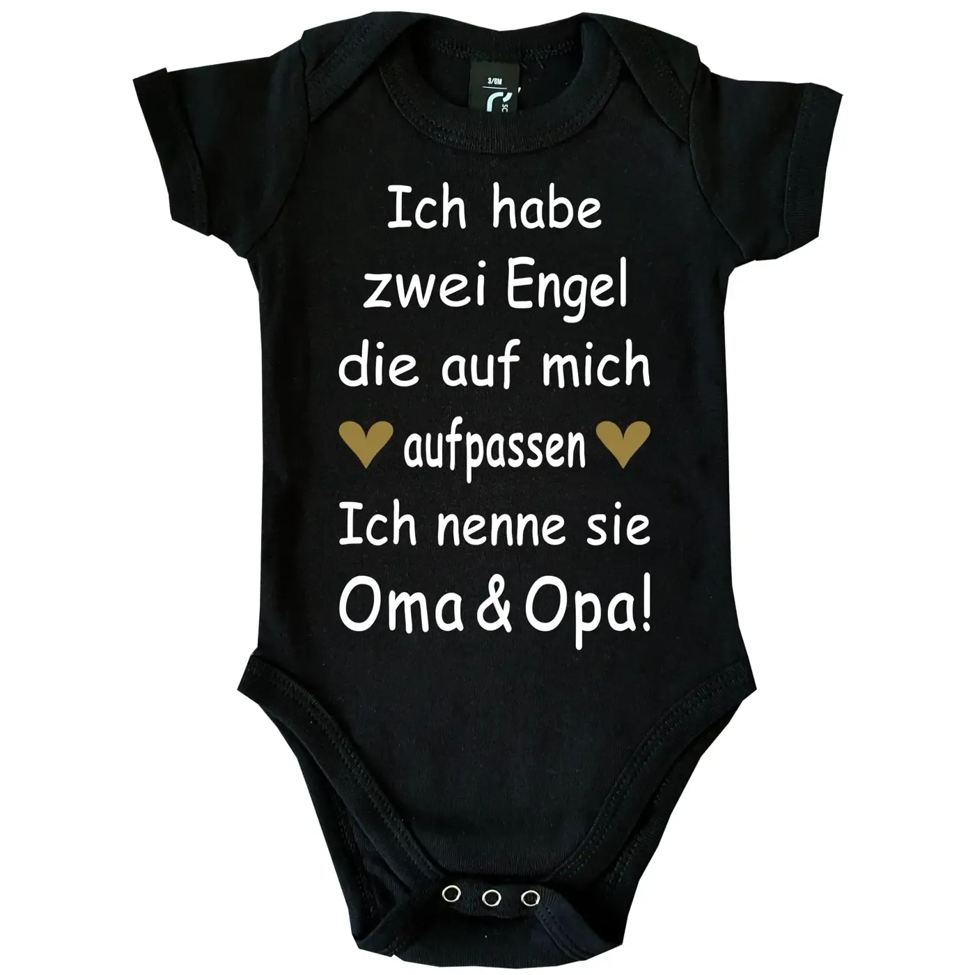 Baby-Body mit Engel Opa
