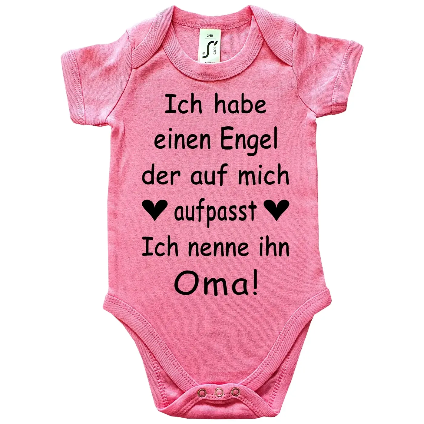 Babybody mit Engel Oma