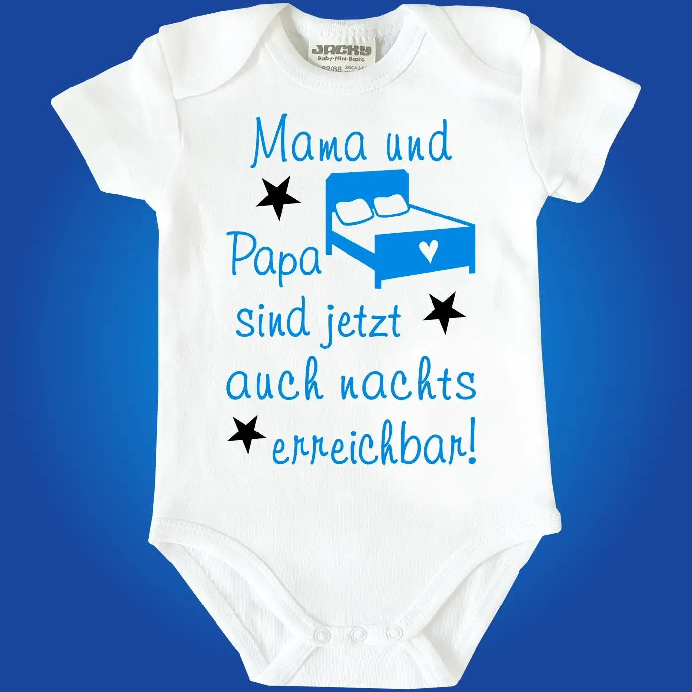 Baby‑Body mit lustigem Aufdruck für schlaflose Eltern