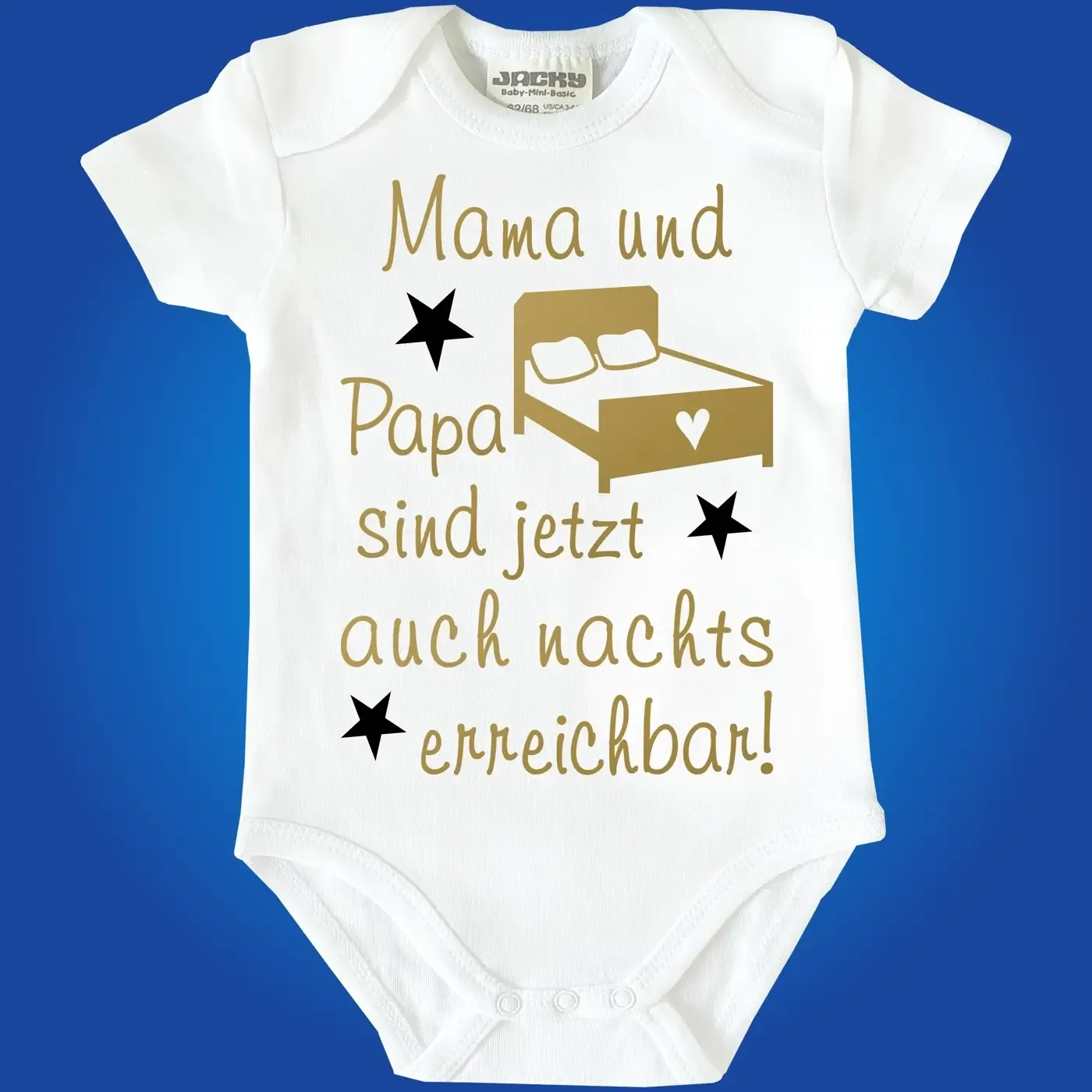Witziger Baby-Body Mama und Papa