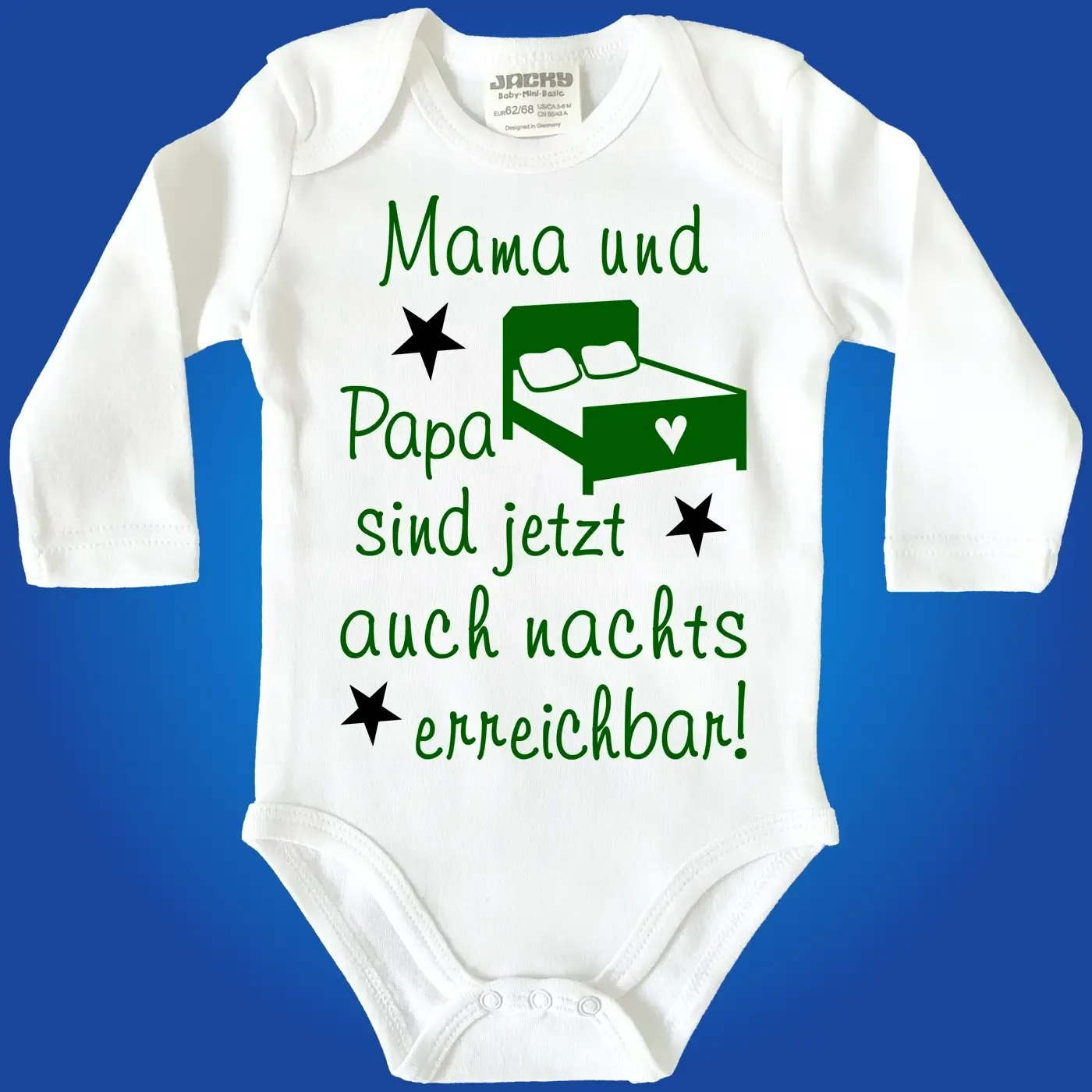 Baby Bodie mit lustigem Spruch