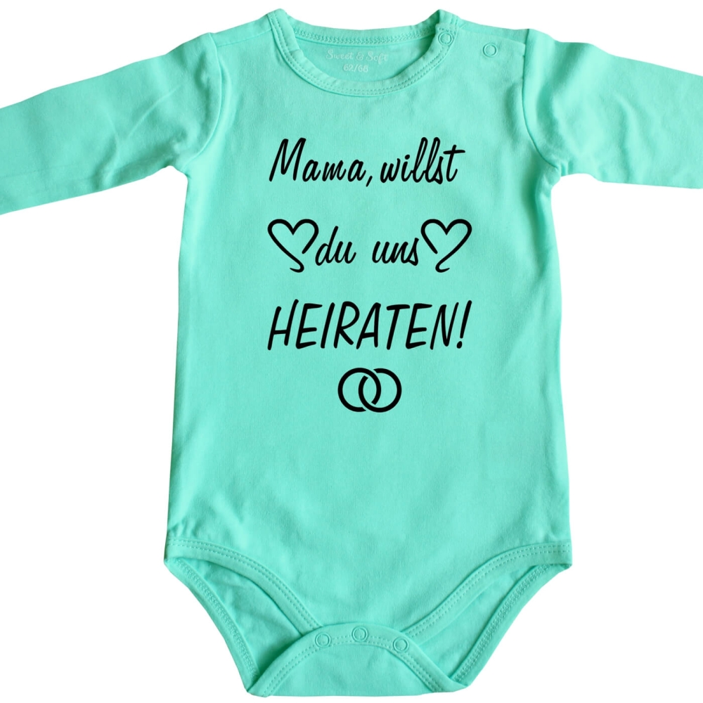 Bio Baby-Body - Heiratsantrag Hochzeit Antrag