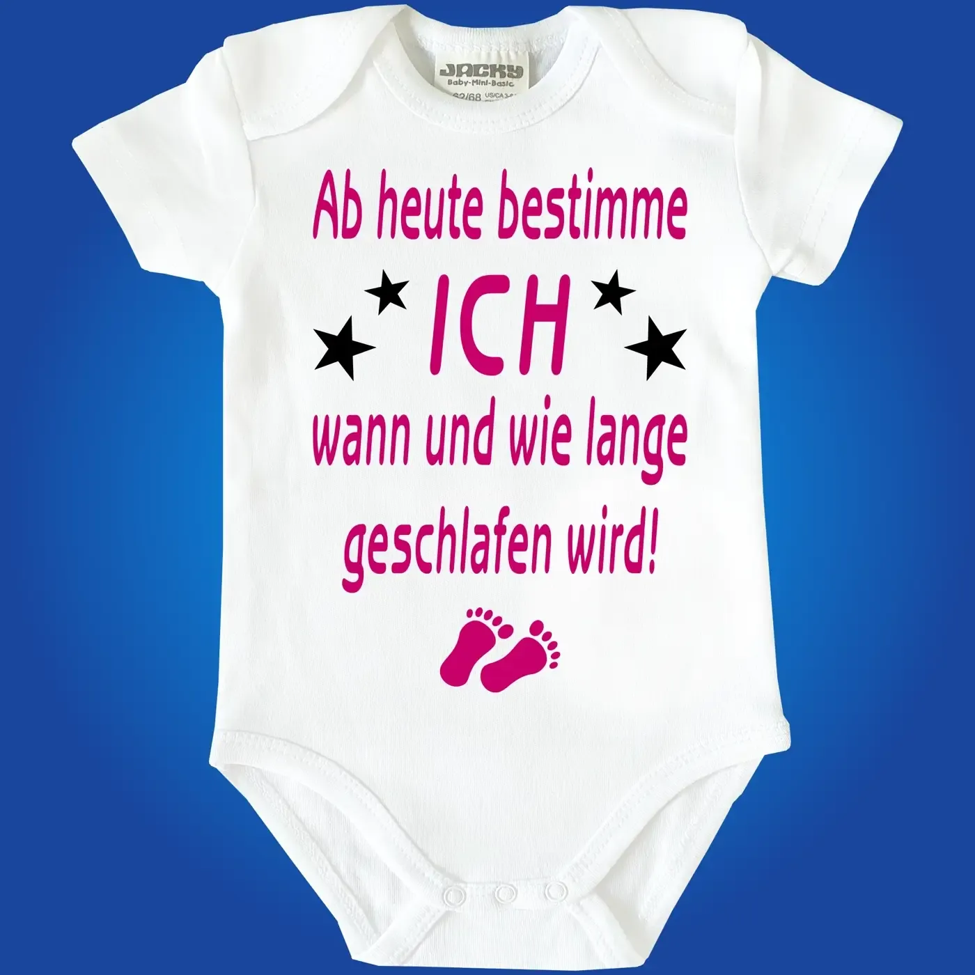 Baby Bodie Witzig mit Spruch schlafen