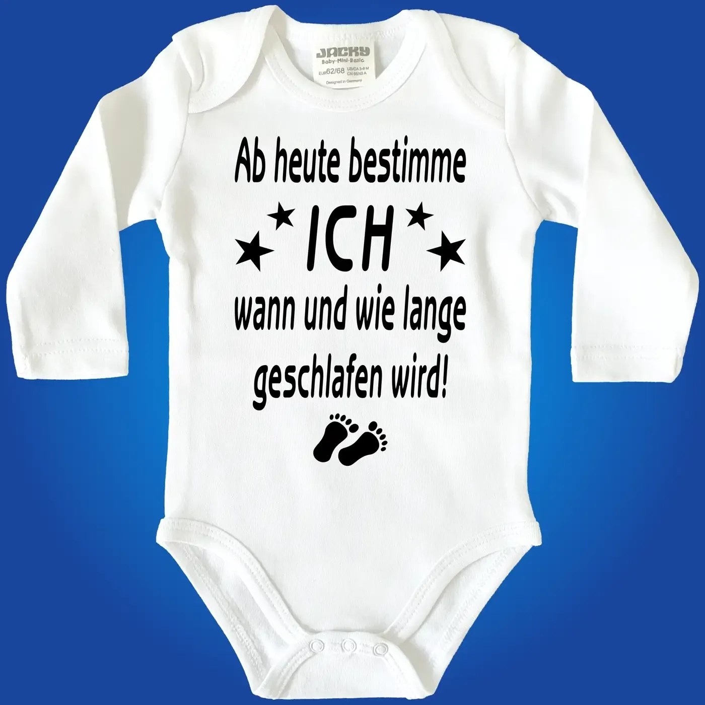 Babybody mit lustigem Spruch
