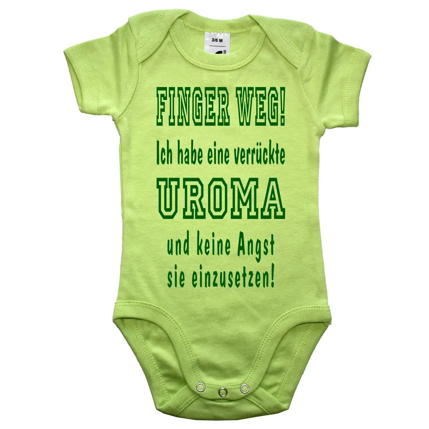 Witziger Babybody Finger weg