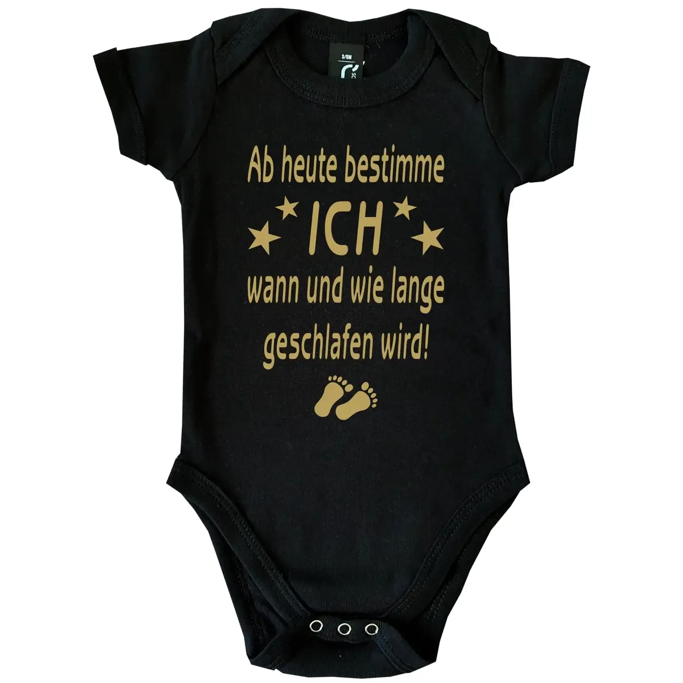 Baby‑Body mit frechem Eltern‑Spruch und modernem Design