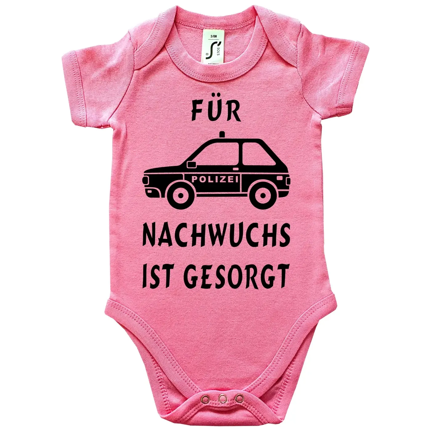 Baby-Body Polizei mit Polizeiauto