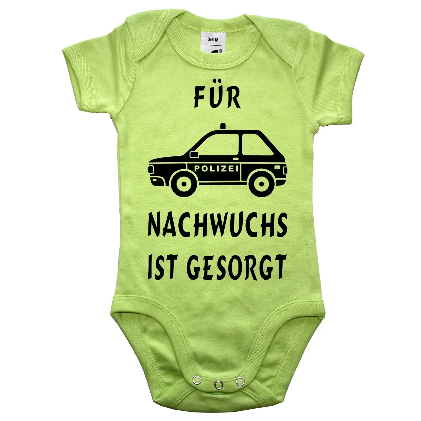 Einteiler Polizei mit Polizeiauto