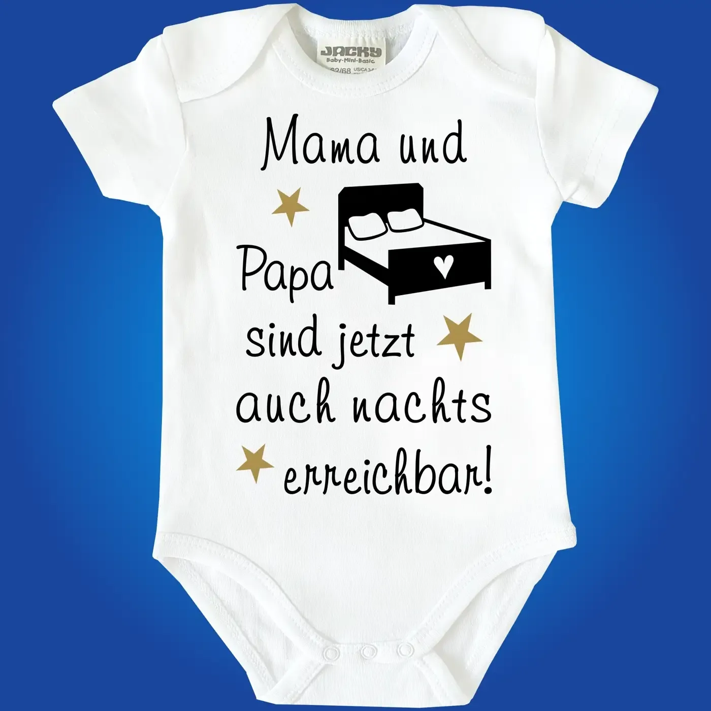 Lustiger Baby-Body Mama und Papa