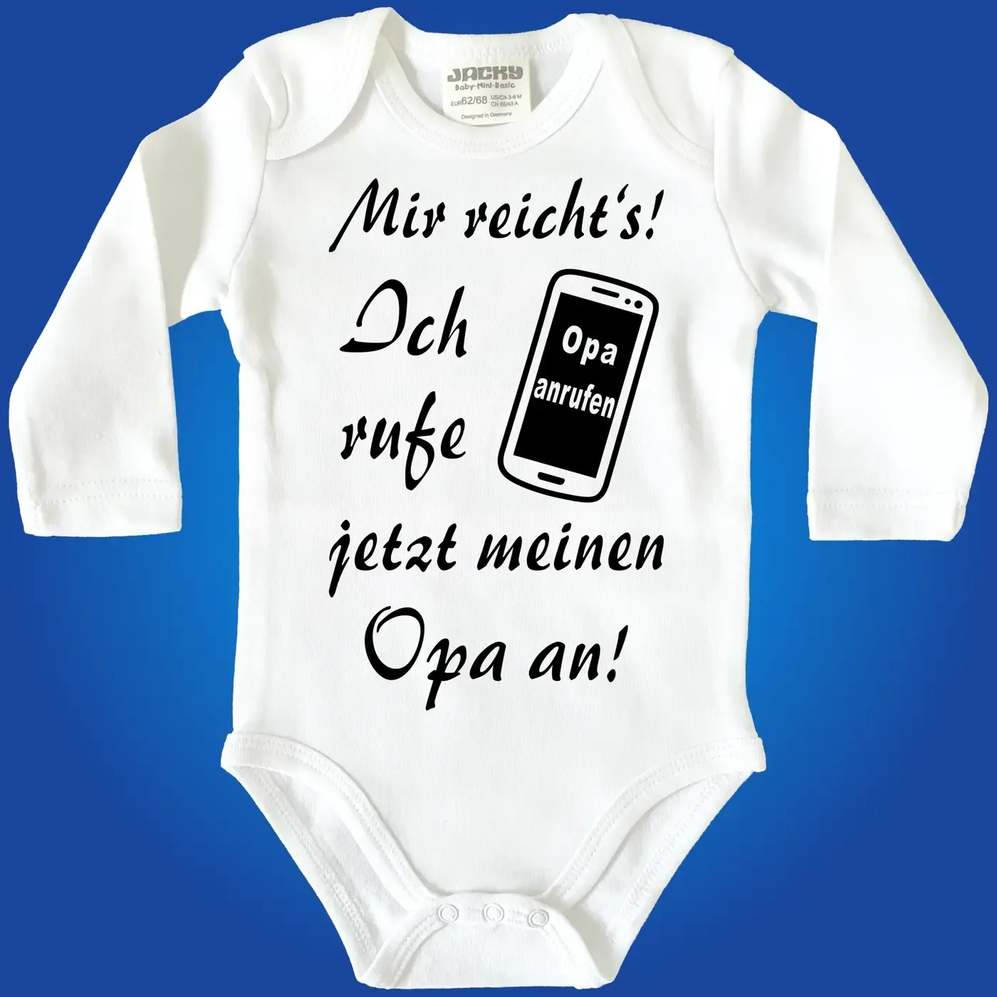 Lustiger Baby Bodie Opa anrufen