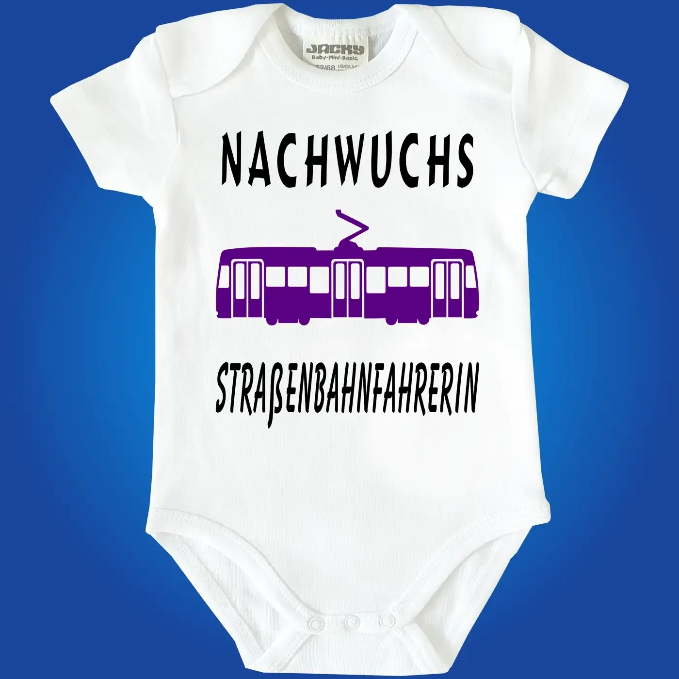 Einteiler mit Strassenbahn Straßenbahn