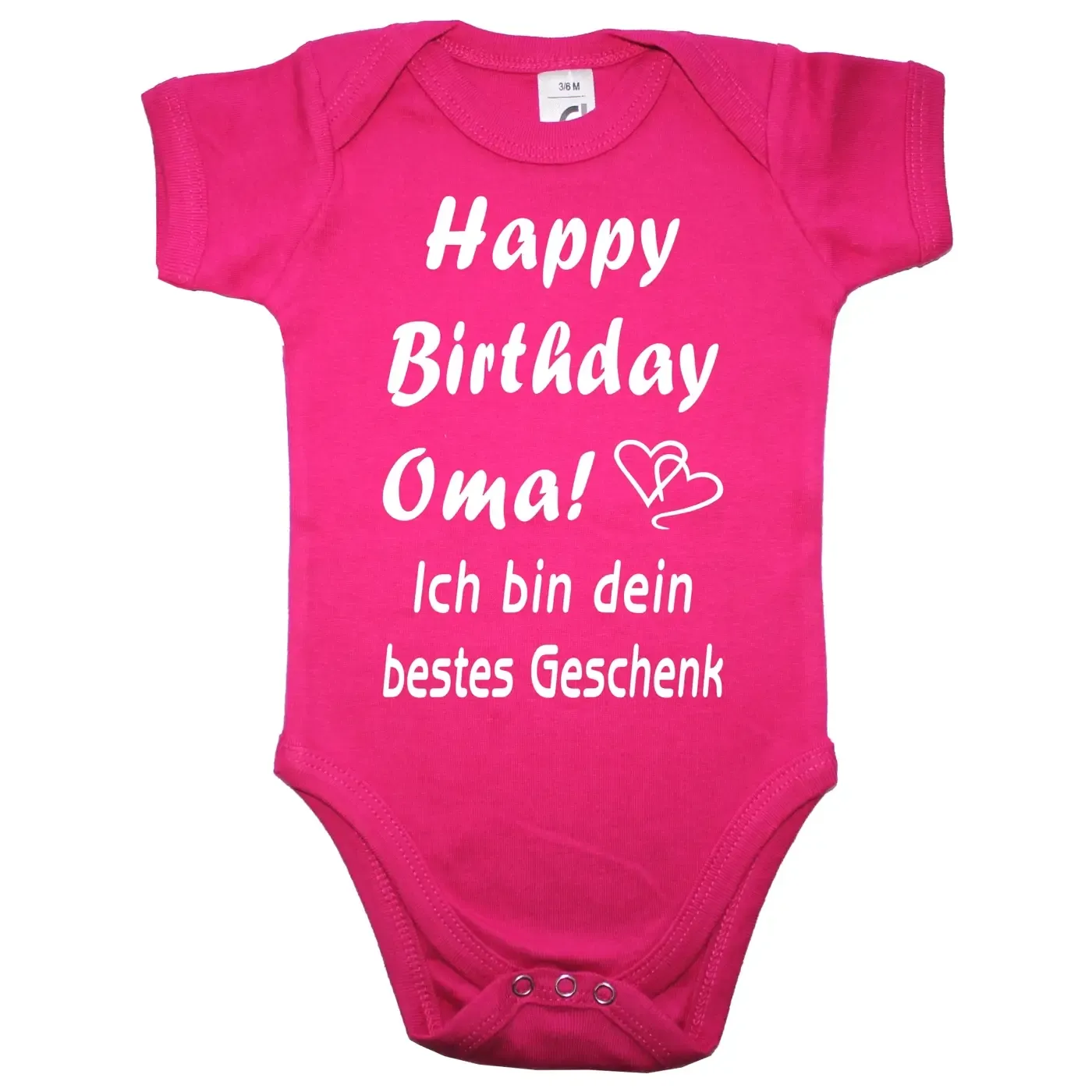 Baby-Body mit Druck zum Geburtstag