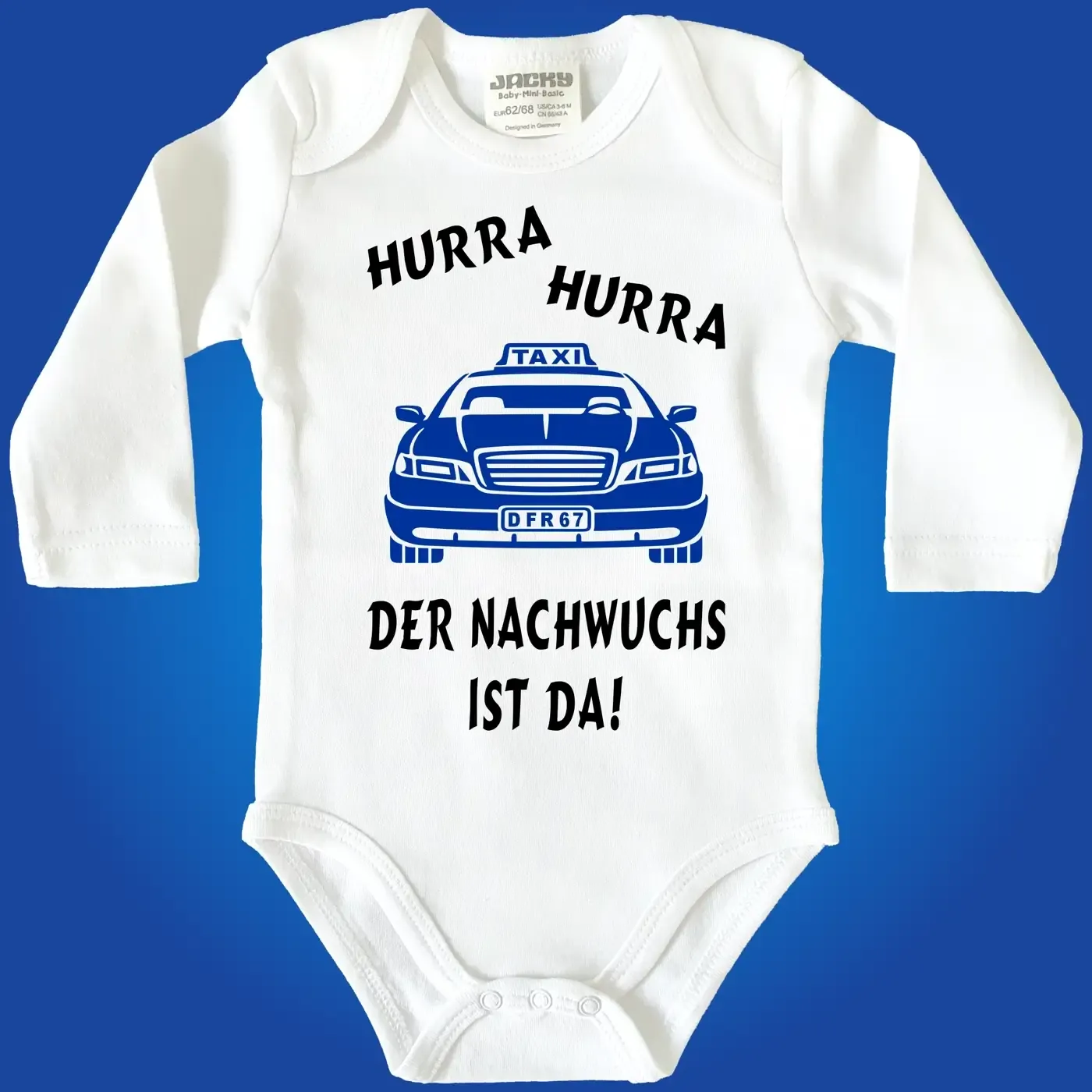 Baby‑Body mit Berufsmotiv Taxi