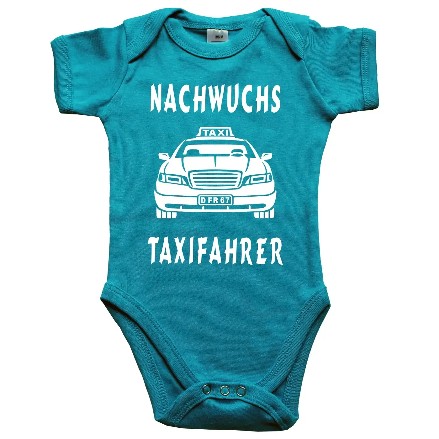 Baby‑Body mit Taxi für Taxifahrer‑Eltern