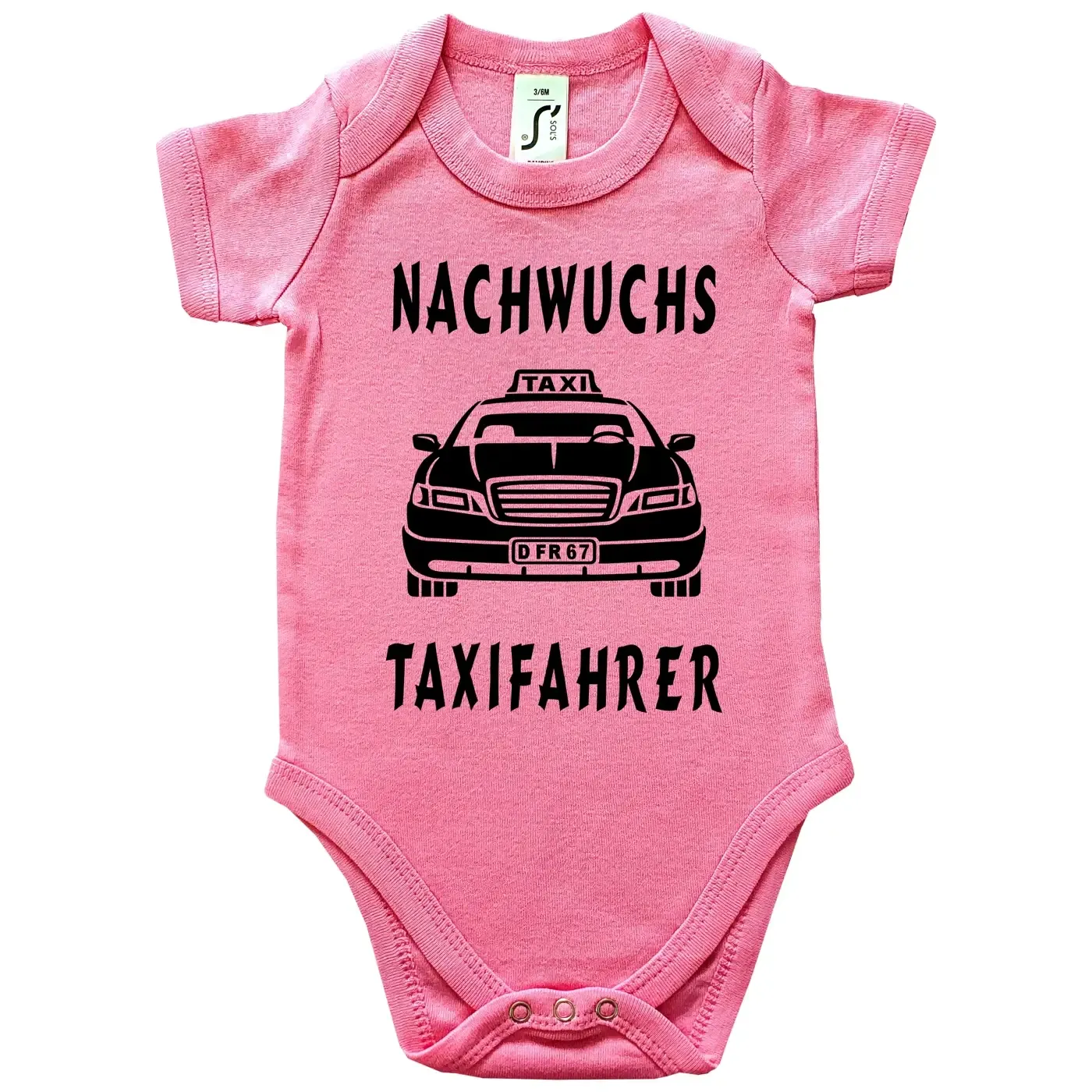 Babybody mit witzigem Taxi‑Thema