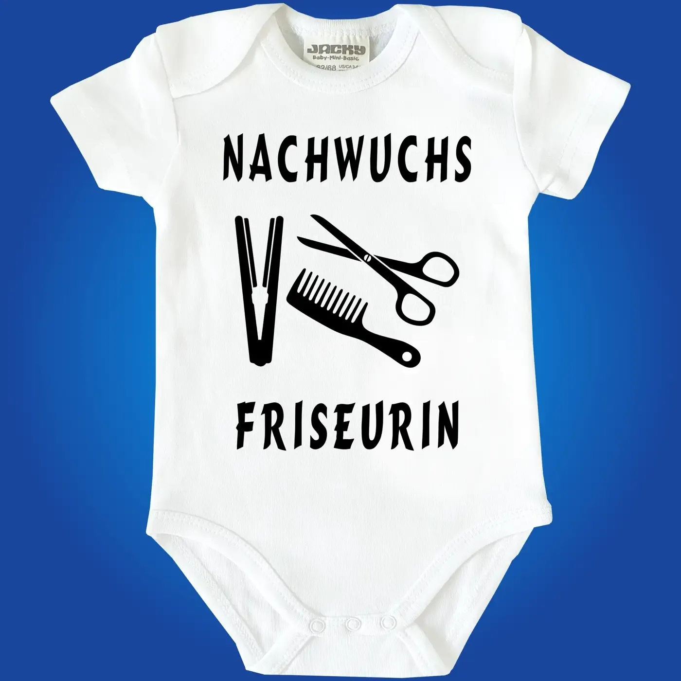 Baby-Body mit Druck Friseur Friseurin