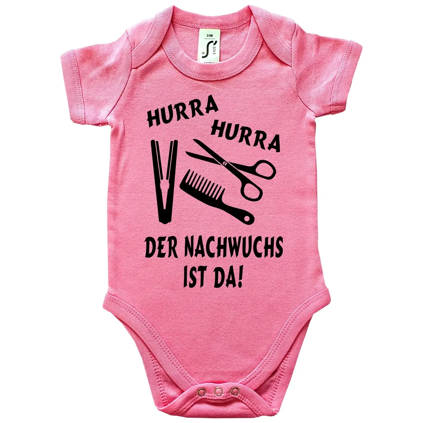 Baby-Body mit Aufdruck Friseurin Friseur
