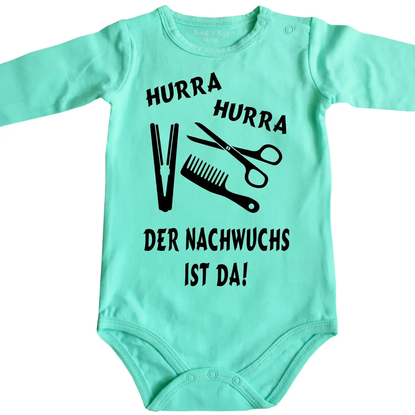 Baby-Body mit Aufdruck Friseur Friseurin