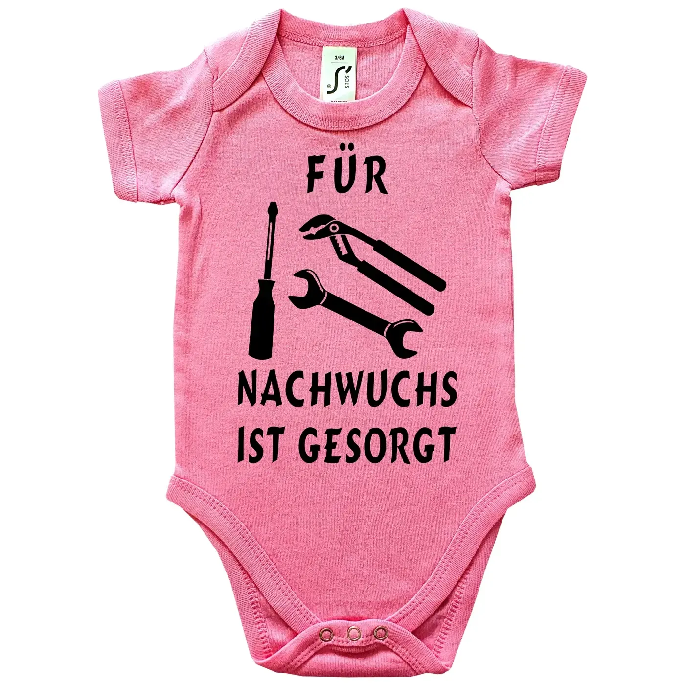 Baby-Body mit Aufdruck Schlosserin