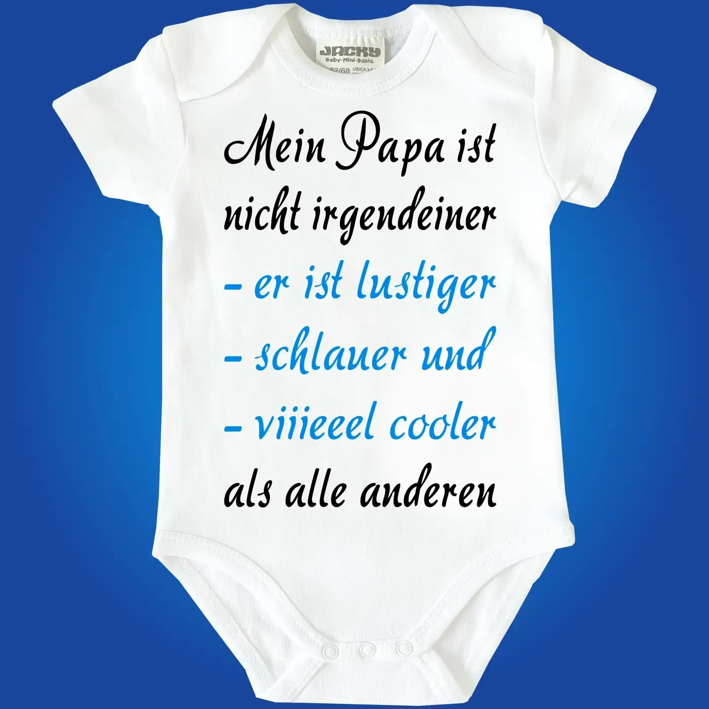 Baby-Body mit Spruch Cooler Papa