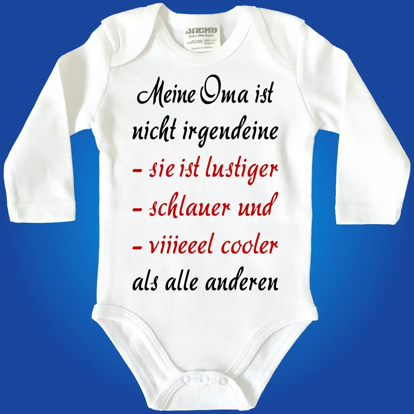 Baby-Body mit Spruch Cooler Onkel