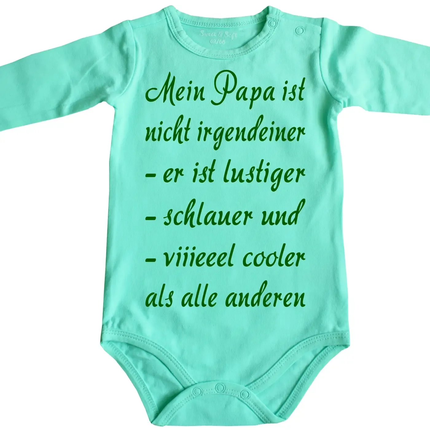 Baby bodysuit with saying grandpa